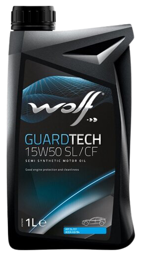 Моторное масло Wolf GuardTech 15W-50 SL/CF, 1л 